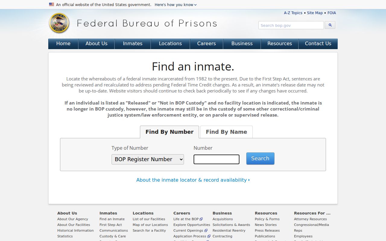 Custer County arrest history federal custody locator