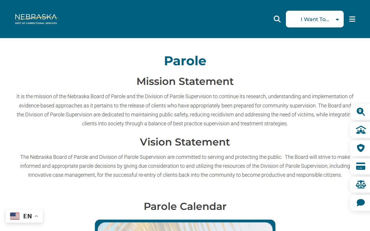 Custer County criminal history Nebraska parole records