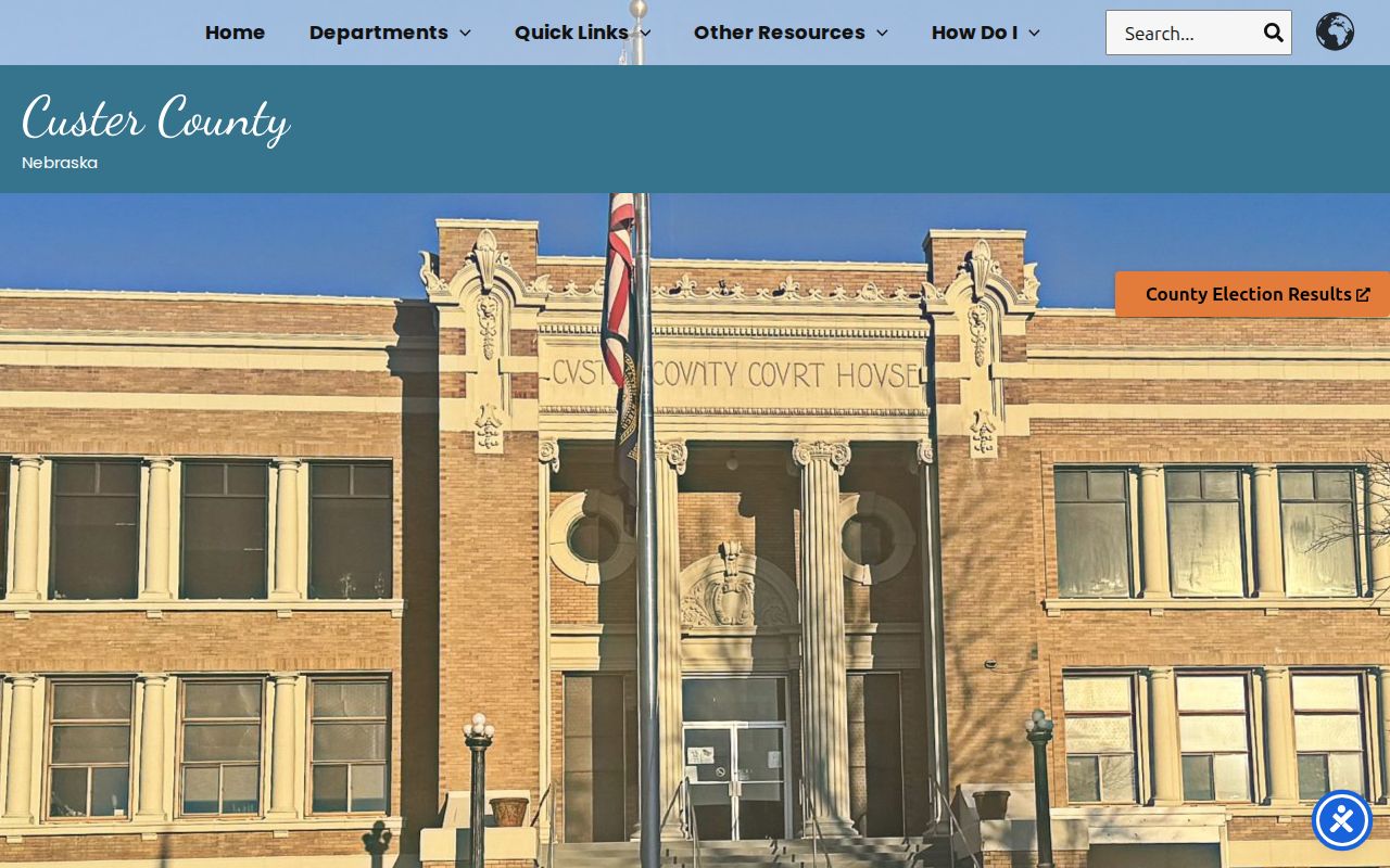 Custer County criminal history government office directory