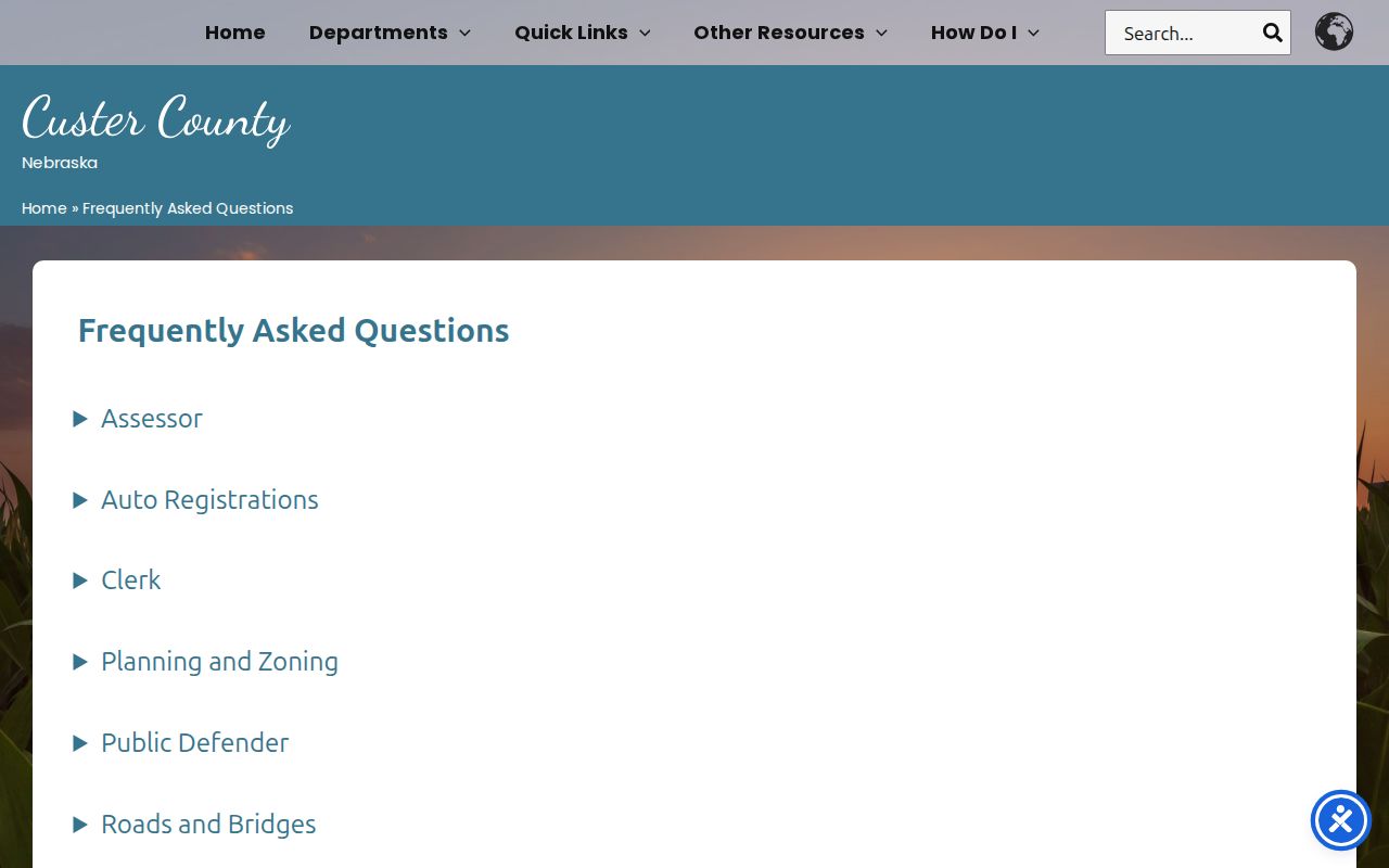 Custer County criminal records public request routing