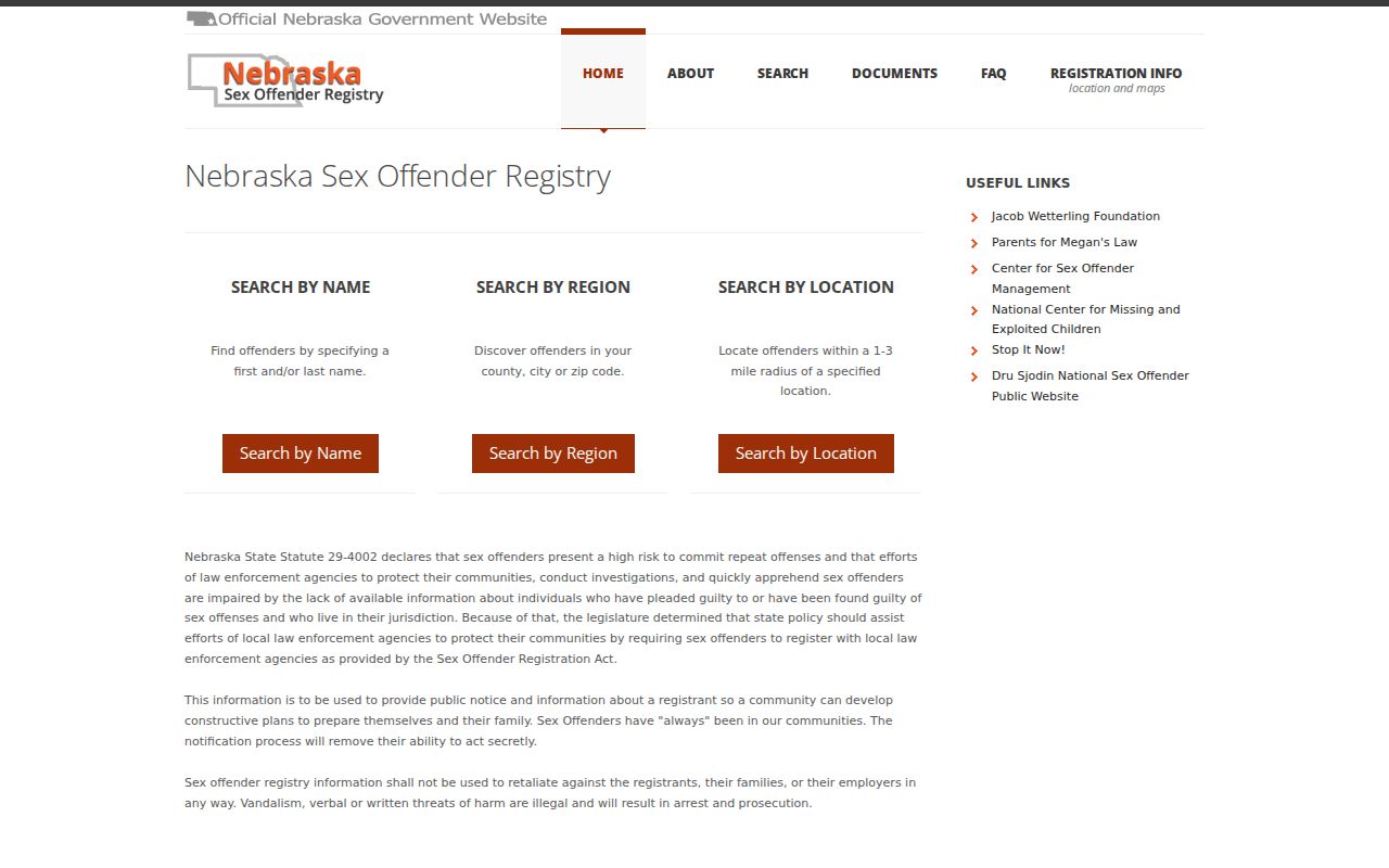 Custer County sex offender registry name region and location search